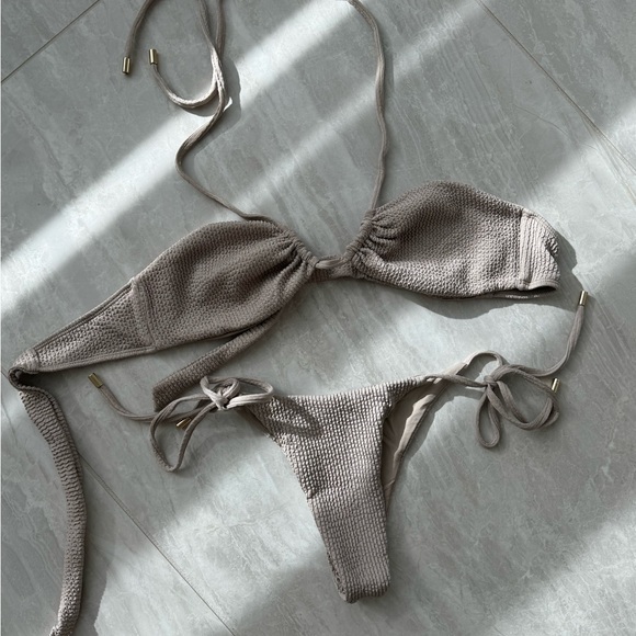 MONDAY Swimwear Neutral Bikini Set - Picture 3 of 5